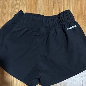 O'Neill Black Athletic Shorts Lightweight Elastic Waist